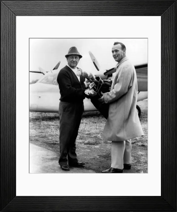 Framed Print : Arnold Palmer (right), American golfer, and his father, M.J. Palmer (left), Latrobe Pennsylvania, November 16, 1963. Courtesy: CSU Archives / Everett Collection