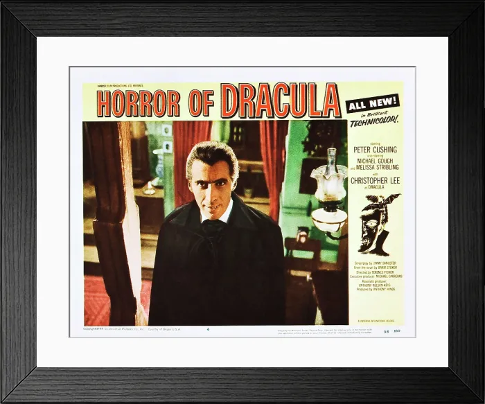 Framed Print : HORROR OF DRACULA, Christopher Lee, 1958