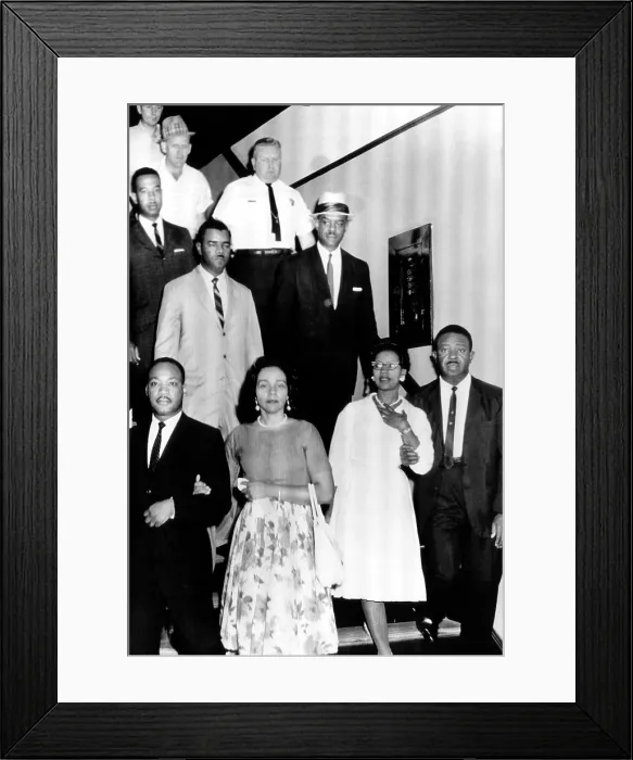 Framed Print : front row: Reverend Martin Luther King Jr. Coretta Scott King, Juanita Abernathy, Reverend Ralph Abernathy Framed Print : front row: Reverend Martin Luther King Jr. Coretta Scott King, Juanita Abernathy, Reverend Ralph Abernathy