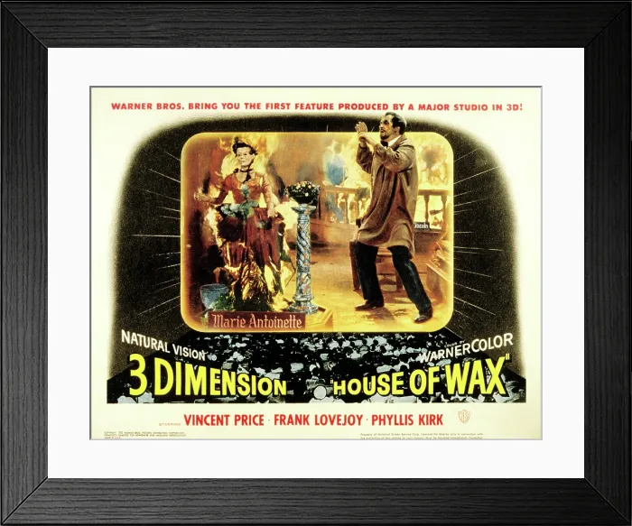 Framed Print : HOUSE OF WAX, Vincent Price, 1953