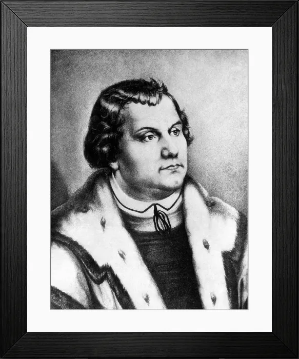 Framed Print : Martin Luther (1483-1546), German monk whose teachings inspired the Lutheran and Protestant traditions, circa 1530s. Courtesy: CSU Archives / Everett Collection