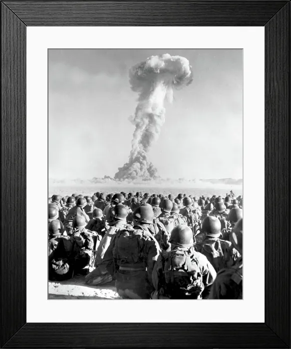Framed Print : ATOMIC BOMB, New York News Bureau photograph of Nevada test site, 1951. Courtesy: CSU Archives  /  Everett Collection