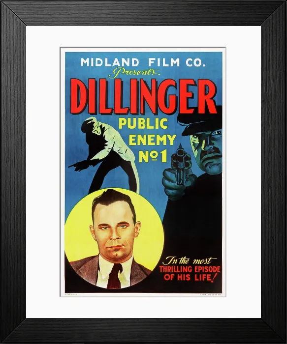 Framed Print : DILLINGER, John Dillinger, 1934