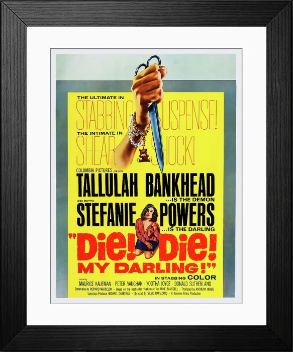 Framed Print : DIE! DIE! MY DARLING (aka FANATIC), center: Stefanie Powers, 1965