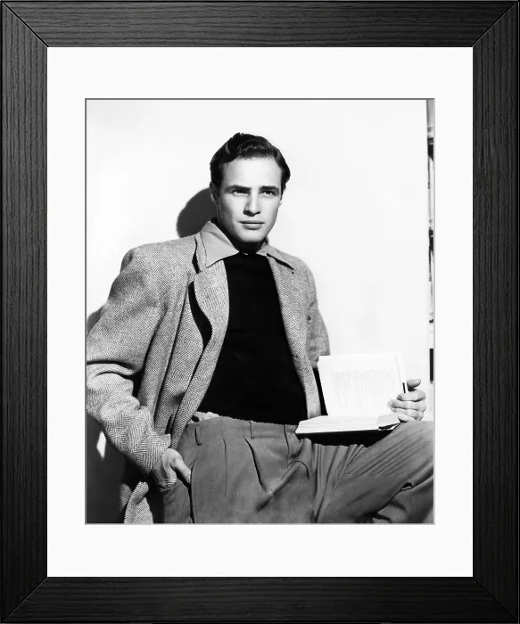 Framed Print : Marlon Brando, ca. 1950 Framed Print : Marlon Brando, ca. 1950