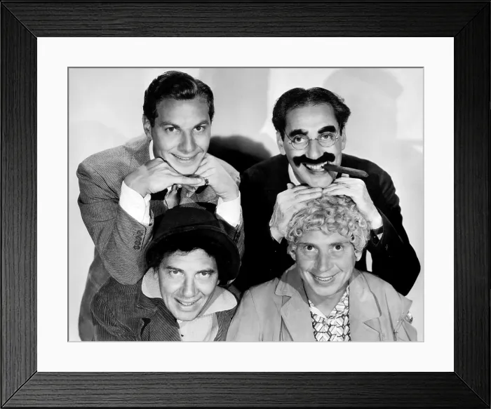 Framed Print : The Marx Brothers, top Zeppo Marx, Groucho Marx, bottom Chico Marx, Harpo Marx, ca. early 1930s Framed Print : The Marx Brothers, top Zeppo Marx, Groucho Marx, bottom Chico Marx, Harpo Marx, ca. early 1930s