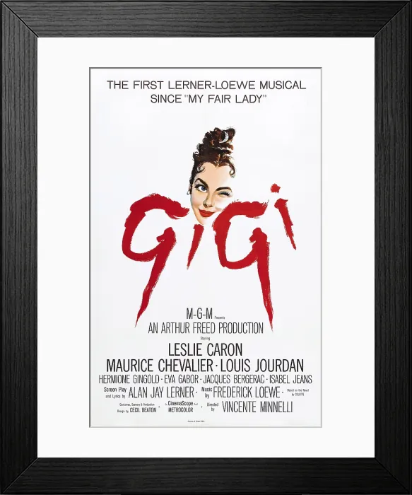 Framed Print : GIGI, Leslie Caron, 1958