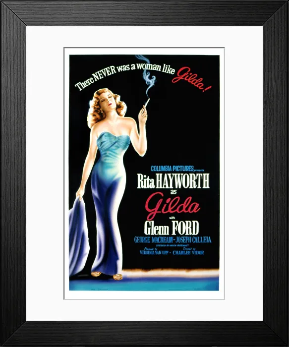 Framed Print : GILDA, Rita Hayworth (poster art), 1946 Framed Print : GILDA, Rita Hayworth (poster art), 1946