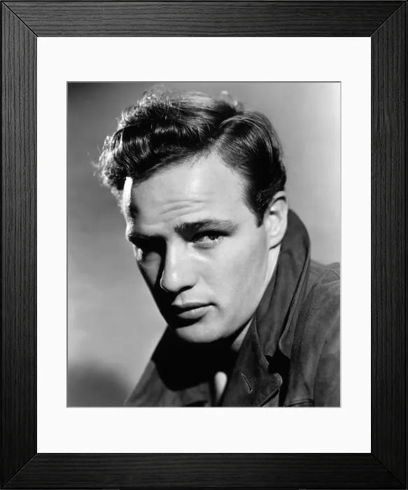 Framed Print : Marlon Brando, ca. early 1950s Framed Print : Marlon Brando, ca. early 1950s