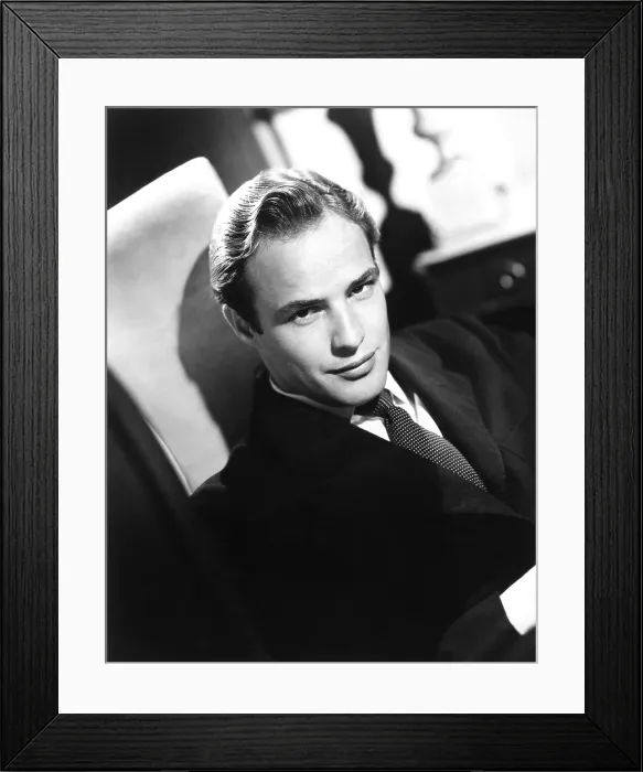 Framed Print : Marlon Brando, ca. mid-1950s Framed Print : Marlon Brando, ca. mid-1950s