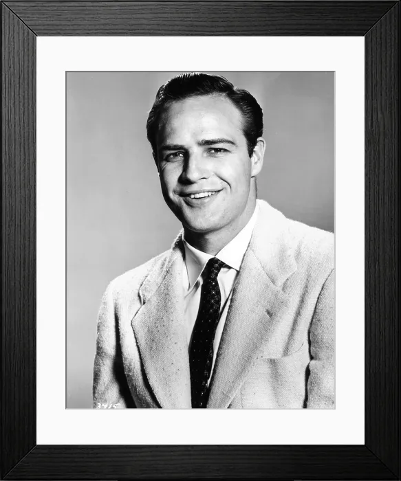 Framed Print : Marlon Brando, ca. mid-1950s Framed Print : Marlon Brando, ca. mid-1950s