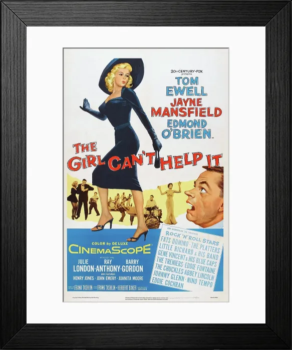 Framed Print : THE GIRL CAN'T HELP IT, US poster art, Jayne Mansfield, Tom Ewell, Little Richard, Abbey Lincoln, 1956, TM and Copyright 20th Century Fox Film Corp Framed Print : THE GIRL CAN'T HELP IT, US poster art, Jayne Mansfield, Tom Ewell, Little Richard, Abbey Lincoln, 1956, TM and Copyright 20th Century Fox Film Corp