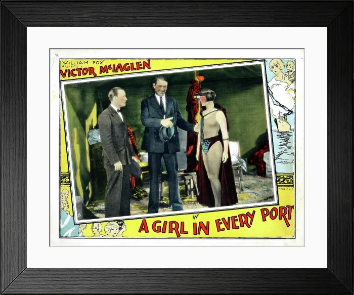 Framed Print : A GIRL IN EVERY PORT, Robert Armstrong, Victor McLaglen, Louise Brooks, 1928, TM & Copyright 20th Century Fox Film corp. / courtesy Everett Collection