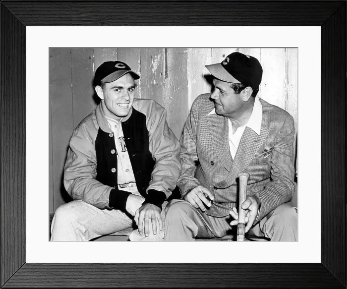 Framed Print : Johnny Vander Meer, Cincinnati Reds pitcher and Babe Ruth, June 15, 1938. Courtesy: CSU Archives / Everett Collection Framed Print : Johnny Vander Meer, Cincinnati Reds pitcher and Babe Ruth, June 15, 1938. Courtesy: CSU Archives / Everett Collection