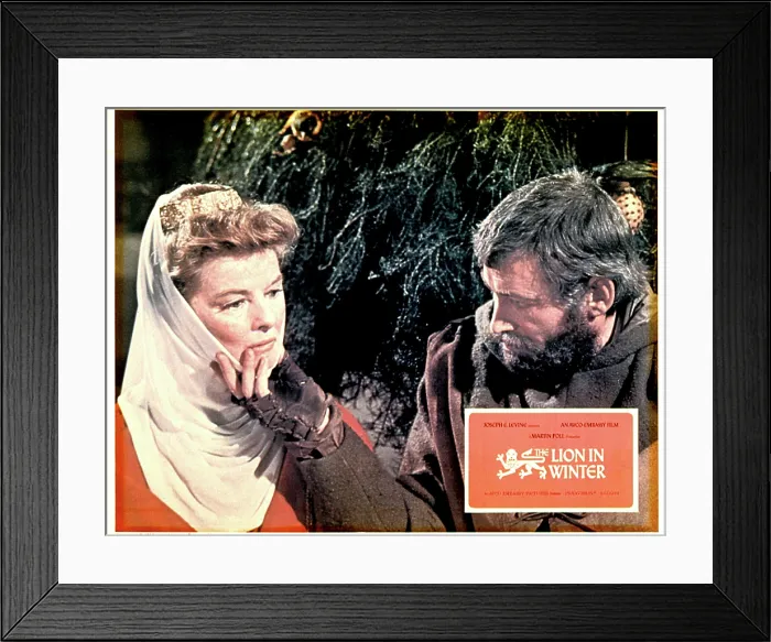 Framed Print : THE LION IN WINTER, Katharine Hepburn, Peter O'Toole, 1968