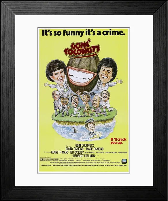 Framed Print : GOIN COCONUTS, US poster art, top from left: Marie Osmond, Donny Osmond, 1978, Osmond Entertainment / courtesy Everett Collection