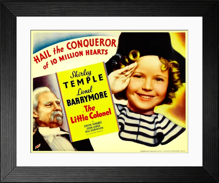 Framed Print : THE LITTLE COLONEL, Shirley Temple, Lionel Barrymore, 1935, TM and copyright Film Corp. All Rights Reserved  /  Courtesy Everett Collection