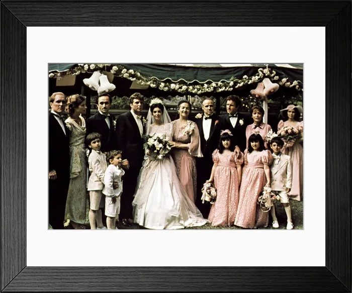 Framed Print : THE GODFATHER, Robert Duvall, Tere Livrano, John Cazale, Gianni Russo, Talia Shire, Morgana King, Marlon Brando, James Caan, Julie Gregg, Jeannie Linero, 1972