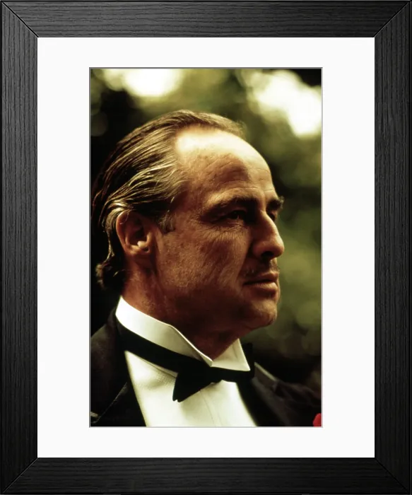 Framed Print : THE GODFATHER, Marlon Brando, 1972 Framed Print : THE GODFATHER, Marlon Brando, 1972