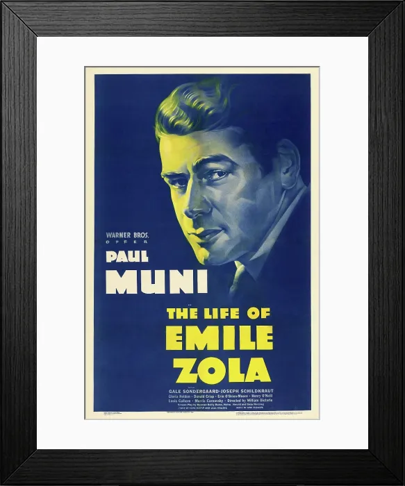 Framed Print : THE LIFE OF EMILE ZOLA, Paul Muni, 1937