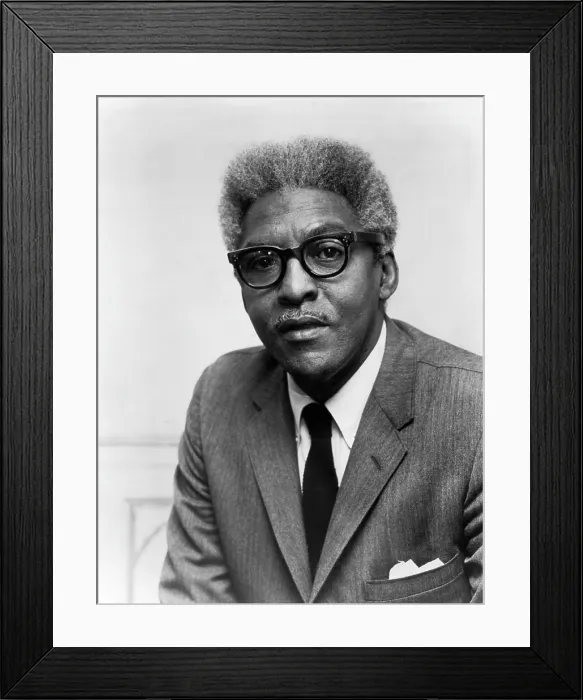 Framed Print : Bayard Rustin (1912-1987), African American civil rights activist, circa 1971. Courtesy: CSU Archives / Everett Collection