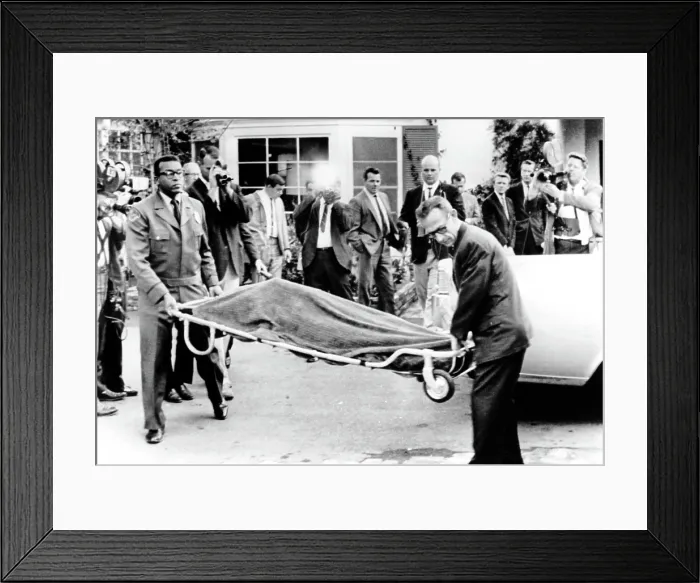 Framed Print : Officials carrying the body of Mickey Rooney's estranged wife, Barbara Thomason, murdered by boyfriend, Milos Milosevic, 1966. Courtesy: CSU Archives / Everett Collection Framed Print : Officials carrying the body of Mickey Rooney's estranged wife, Barbara Thomason, murdered by boyfriend, Milos Milosevic, 1966. Courtesy: CSU Archives / Everett Collection