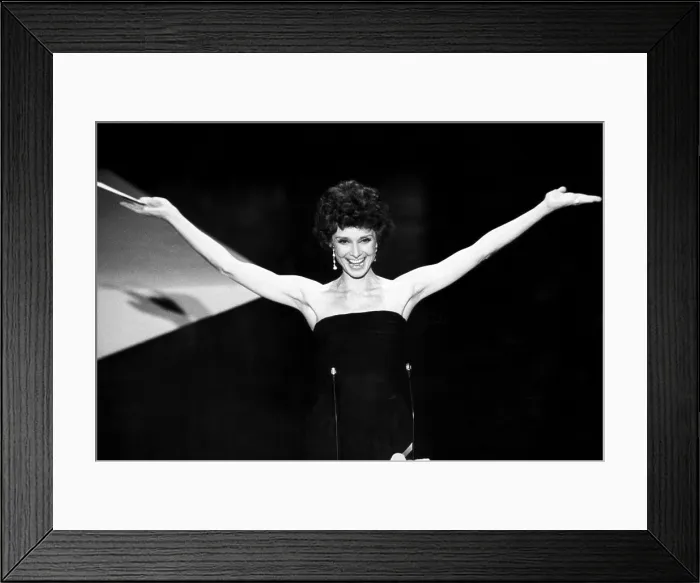 Framed Print : Audrey Hepburn at the Academy Awards in 1976 after a long absence from Hollywood. Courtesy CSU Archives / Everett Collection