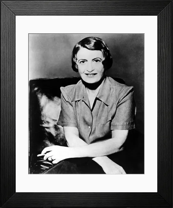 Framed Print : Ayn Rand, 1957 Author of ATLAS SHRUGGED.. Courtesy: CSU Archives  /  Everett Collection