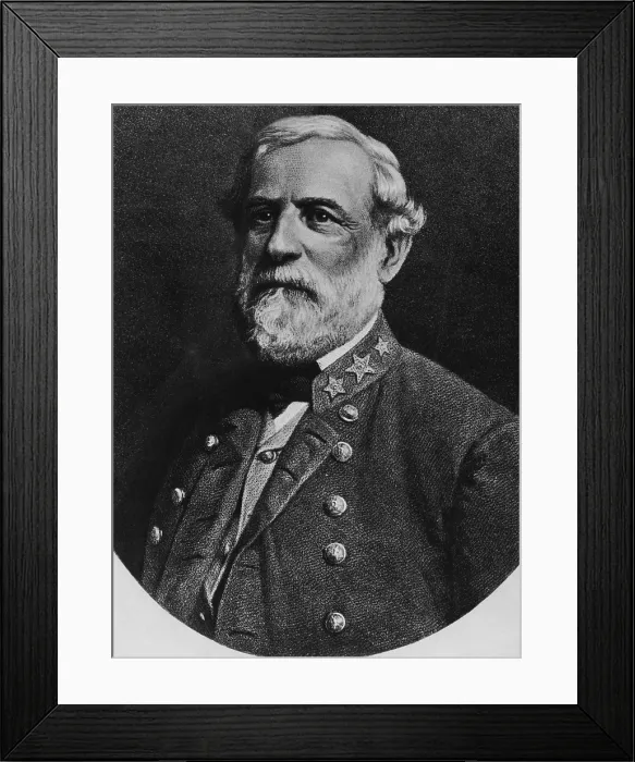 Framed Print : Robert E. Lee (1807-1870), celebrated Confederate General in the United States Civil War, circa. 1860s. Courtesy: CSU Archives / Everett Collection