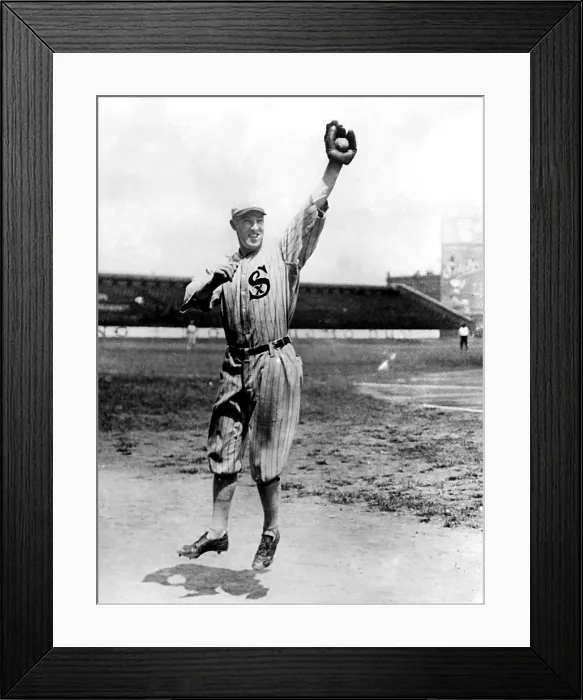 Framed Print : SWEDE RISBERG, (Charles), scandal-ridden shortstop for the Chicago White Sox, from 1917-1920.. Courtesy: CSU Archives  /  Everett Collection