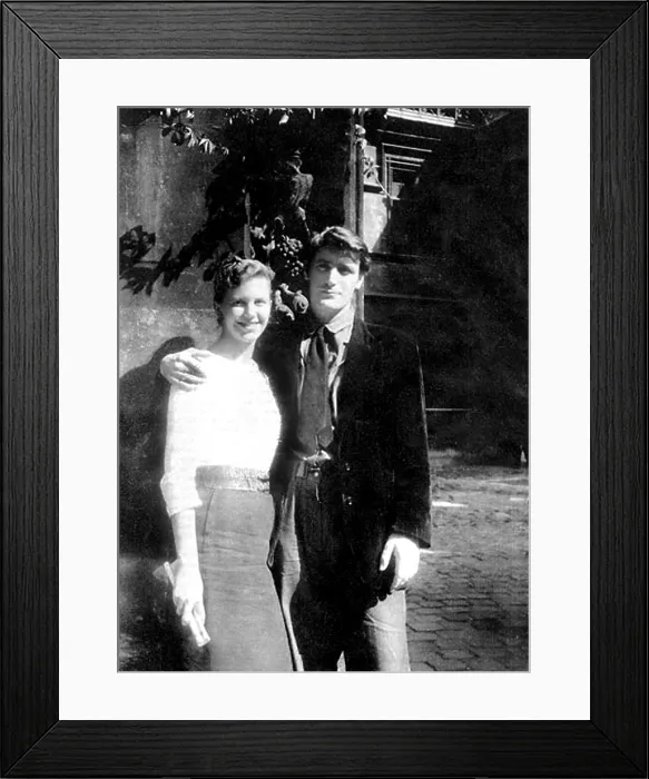 Framed Print : SYLVIA PLATH and TED HUGHES, on their honeymoon, Paris, 1956. Courtesy: CSU Archives / Everett Collection Framed Print : SYLVIA PLATH and TED HUGHES, on their honeymoon, Paris, 1956. Courtesy: CSU Archives / Everett Collection