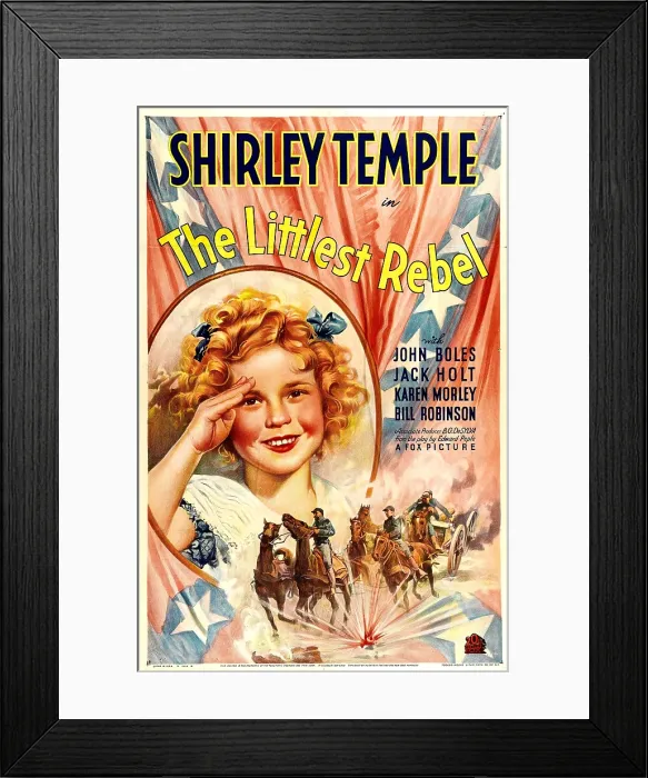 Framed Print : THE LITTLEST REBEL, Shirley Temple, 1935 TM and Copyright (c) 20th Century Fox Film Corp. All rights reserved. Courtesy: Everett Collection