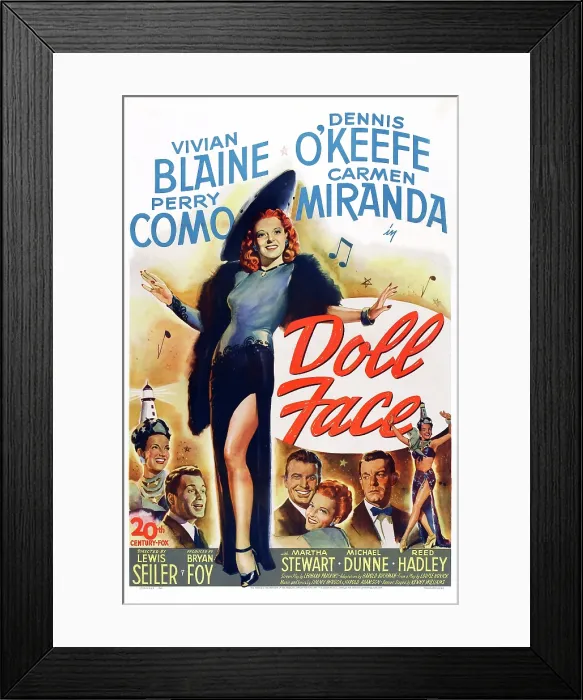 Framed Print : DOLL FACE, Carmen Miranda, Perry Como, Vivian Blaine, Dennis O'Keefe, Martha Stewart, 1946, TM and Copyright 20th Century Fox Film Corp Framed Print : DOLL FACE, Carmen Miranda, Perry Como, Vivian Blaine, Dennis O'Keefe, Martha Stewart, 1946, TM and Copyright 20th Century Fox Film Corp