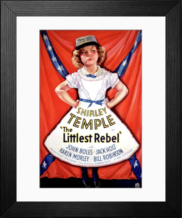 Framed Print : THE LITTLEST REBEL, Shirley Temple, 1935 TM and Copyright (c) 20th Century Fox Film Corp. All rights reserved. Courtesy: Everett Collection