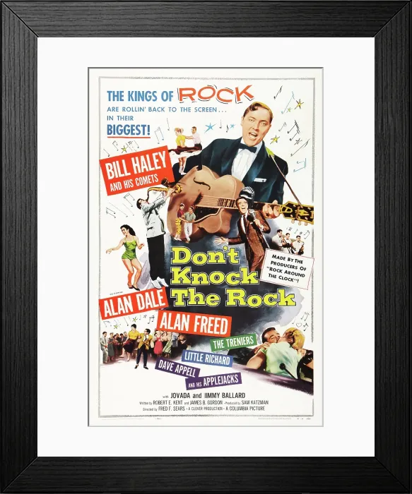 Framed Print : DON'T KNOCK THE ROCK, Bill Haley, Alan Freed, 1956 Framed Print : DON'T KNOCK THE ROCK, Bill Haley, Alan Freed, 1956