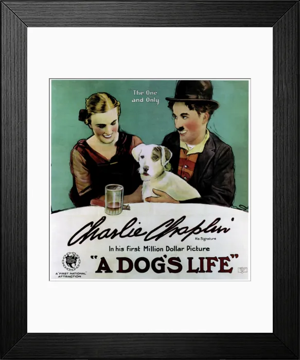 Framed Print : A DOG'S LIFE, Edna Purviance, Charlie Chaplin, 1918 Framed Print : A DOG'S LIFE, Edna Purviance, Charlie Chaplin, 1918