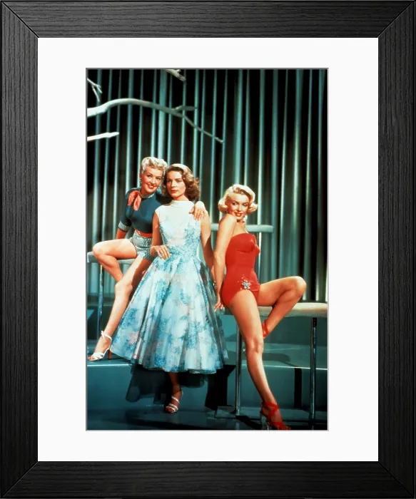 Framed Print : HOW TO MARRY A MILLIONAIRE, Betty Grable, Lauren Bacall, Marilyn Monroe, 1953, TM and Copyright (c) 20th Century-Fox Film Corp. All Rights Reserved