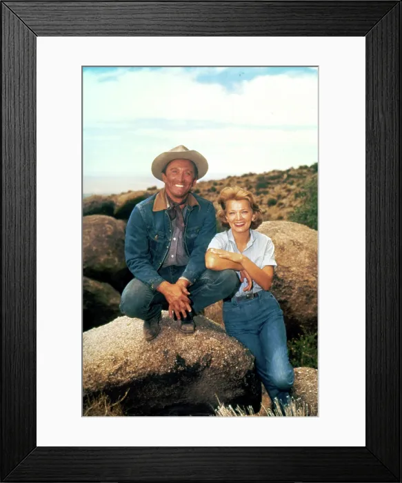 Framed Print : LONELY ARE THE BRAVE, Kirk Douglas, Gena Rowlands, 1962