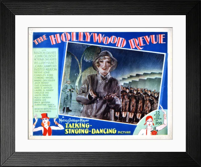 Framed Print : THE HOLLYWOOD REVUE OF 1929, Cliff Edwards, Marion Davies, 1929
