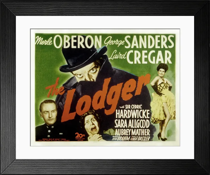 Framed Print : THE LODGER, Laird Cregar, George Sanders, Merle Oberon, 1944. TM and Copyright (c) 20th Century Fox Film Corp. All rights reserved. Courtesy: Everett Collection