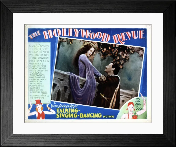 Framed Print : THE HOLLYWOOD REVUE OF 1929, from left, Norma Shearer, John Gilbert, 1929 Framed Print : THE HOLLYWOOD REVUE OF 1929, from left, Norma Shearer, John Gilbert, 1929