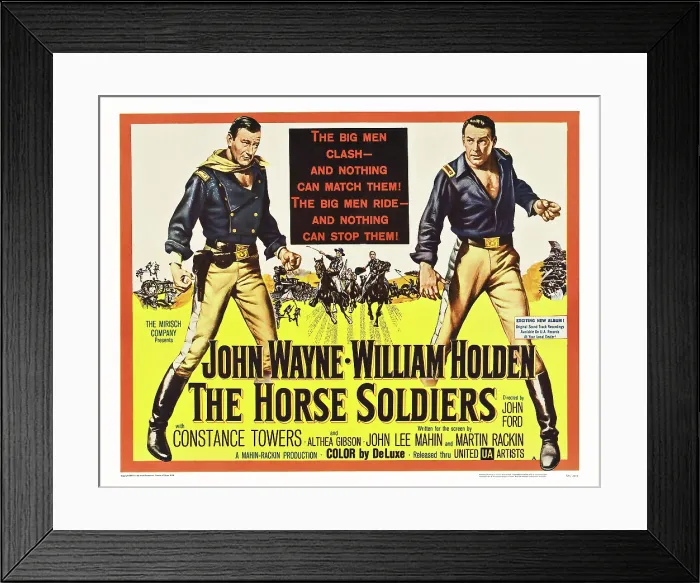 Framed Print : THE HORSE SOLDIERS, John Wayne, William Holden, 1959 Framed Print : THE HORSE SOLDIERS, John Wayne, William Holden, 1959