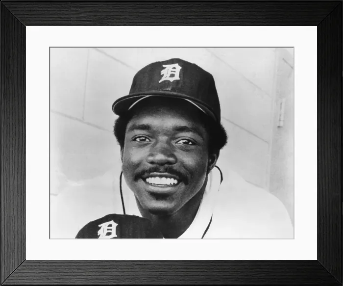 Framed Print : Ron LeFlore, American Major League Baseball outfielder with the Detroit Tigers. Circa 1970s. Courtesy: CSU Archives / Everett Collection Framed Print : Ron LeFlore, American Major League Baseball outfielder with the Detroit Tigers. Circa 1970s. Courtesy: CSU Archives / Everett Collection