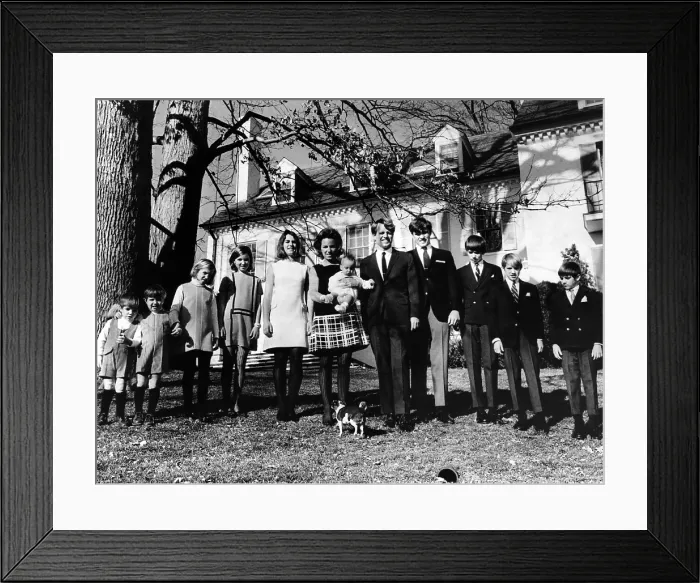 Framed Print : L-R: Matthew Maxwell Taylor Kennedy, Christopher George Kennedy, Mary Kerry Kennedy, Mary Courtney Kennedy, Kathleen Kennedy, Ethel Kennedy (holding Douglas Kennedy), Robert F Framed Print : L-R: Matthew Maxwell Taylor Kennedy, Christopher George Kennedy, Mary Kerry Kennedy, Mary Courtney Kennedy, Kathleen Kennedy, Ethel Kennedy (holding Douglas Kennedy), Robert F
