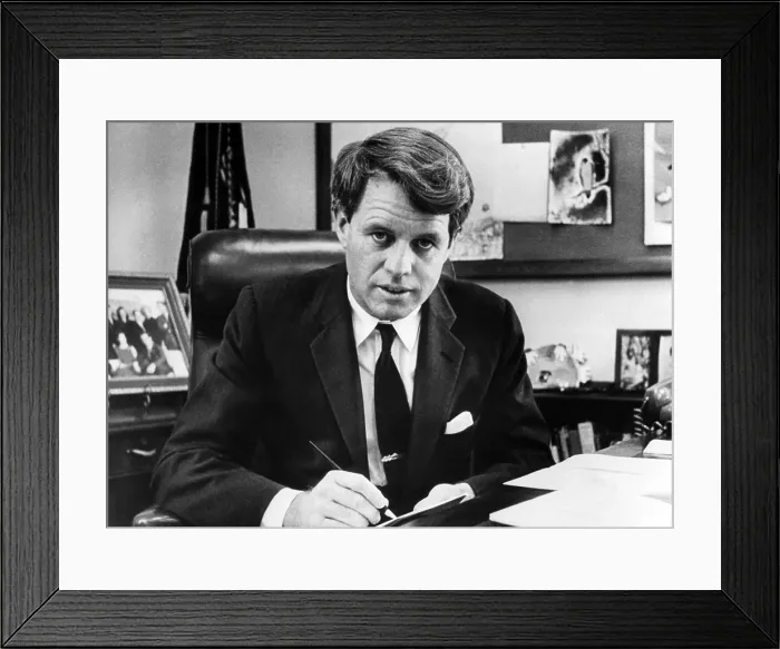 Framed Print : Senator Robert F. Kennedy in his office, Washington, D.C. March 2, 1967.. Courtesy: CSU Archives  /  Everett Collection