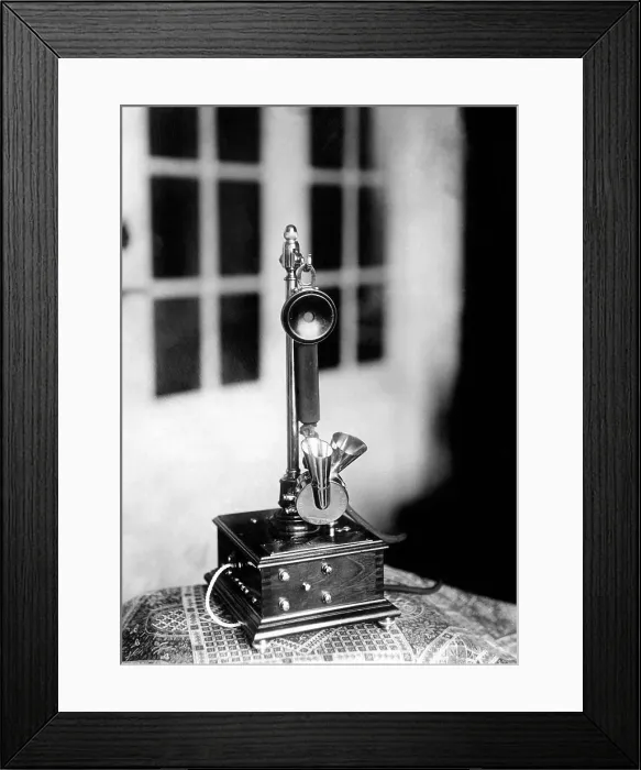 Framed Print : An early telephone, 1913.. Courtesy: CSU Archives  /  Everett Collection