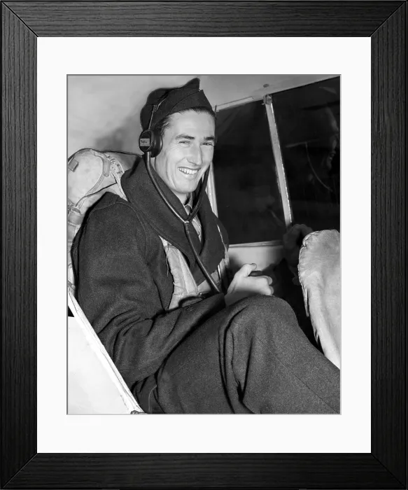 Framed Print : Ted Williams in Navy's flight training school at Amherst College, 12-2-42. Courtesy: CSU Archives  /  Everett Collection