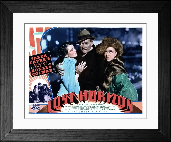 Framed Print : LOST HORIZON, from left, Jane Wyatt, Ronald Colman, Margo, 1937 Framed Print : LOST HORIZON, from left, Jane Wyatt, Ronald Colman, Margo, 1937