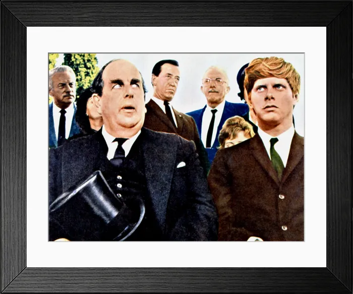 Framed Print : THE LOVED ONE, Robert Morley, Robert Morse, 1965