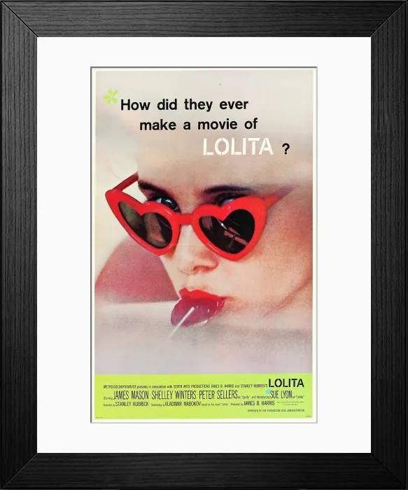 Framed Print : LOLITA, Sue Lyon, 1962